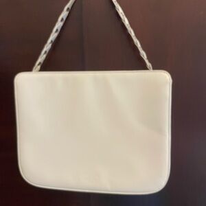 Prada White Leather Shoulder Bag